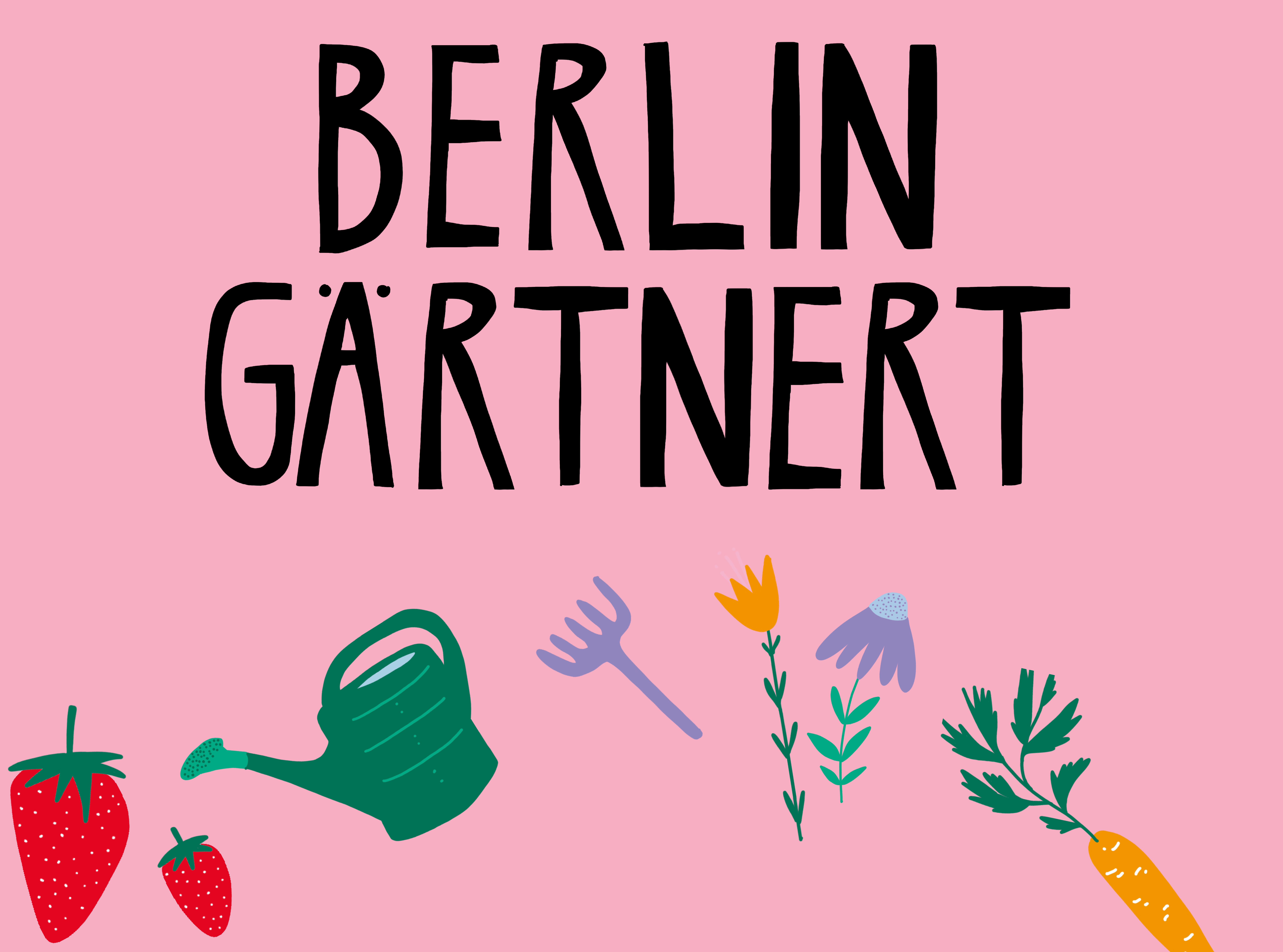 Titel mit Gartenutensilien